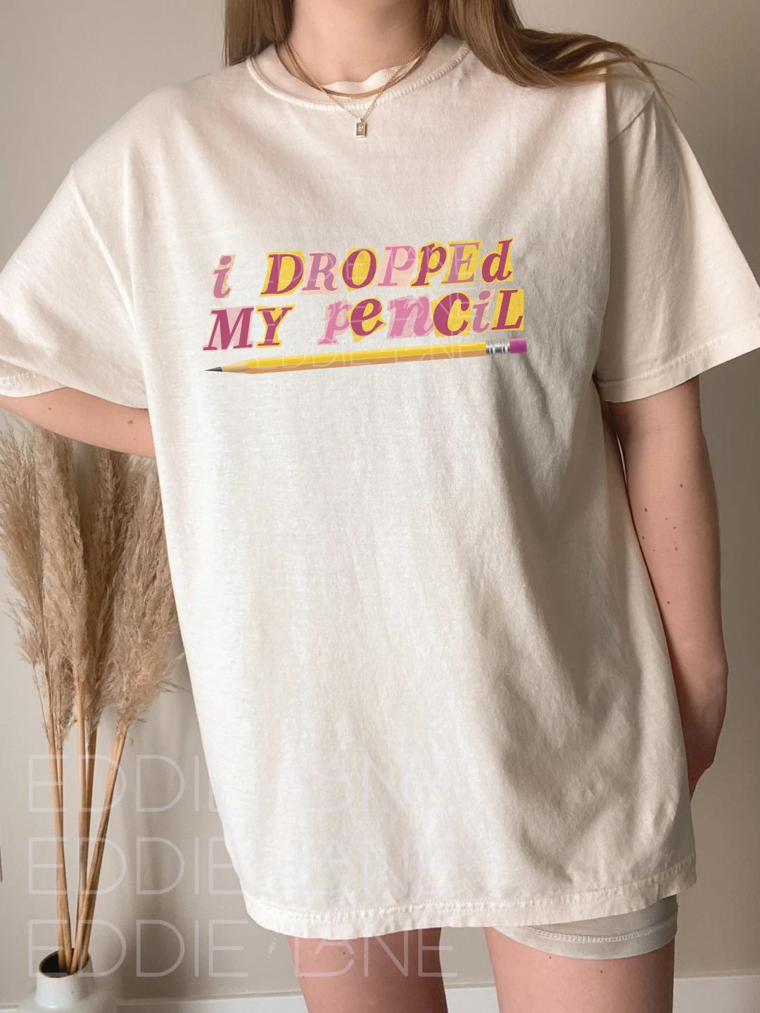 The Original I Dropped My Pencil Comfort Colors Tee - Etsy | Etsy (US)