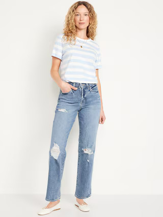 High-Waisted OG Loose Ripped Jeans | Old Navy (US)