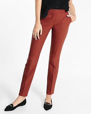 mid rise ankle columnist pant | Express