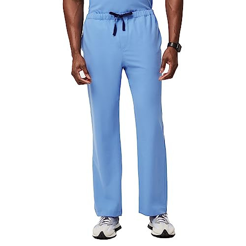 FIGS Pisco Basic Scrub Pants for Men – Ceil Blue, XXL | Amazon (US)