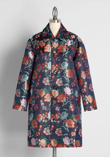 Just Like We Always Talked About Brocade Car Coat | ModCloth