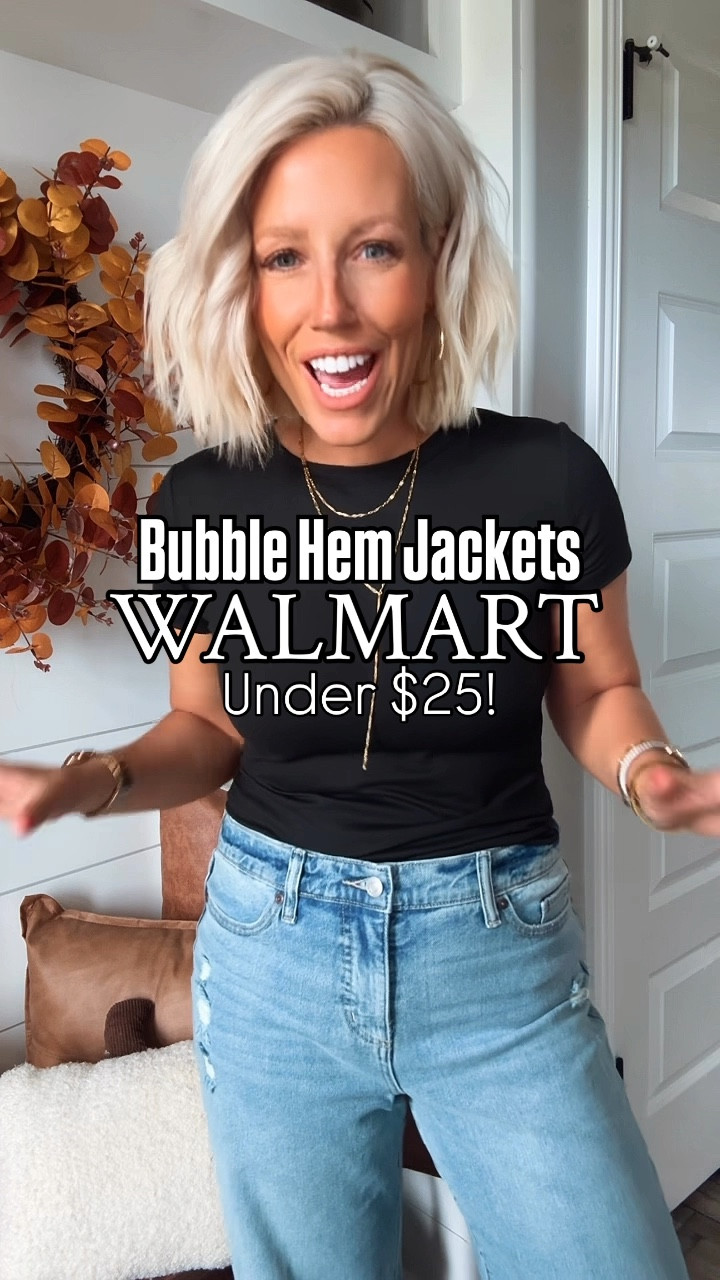 Give me all things bubble hem!!! Dresses, shorts, skirts, sweatshirts, and now faux leather jackets!!!!!
⬇️⬇️⬇️
Jackets size medium
Tee size medium
Jeans sized down to a 2
Shoes run roomy 

#LTKSeasonal #LTKStyleTip #LTKFindsUnder50