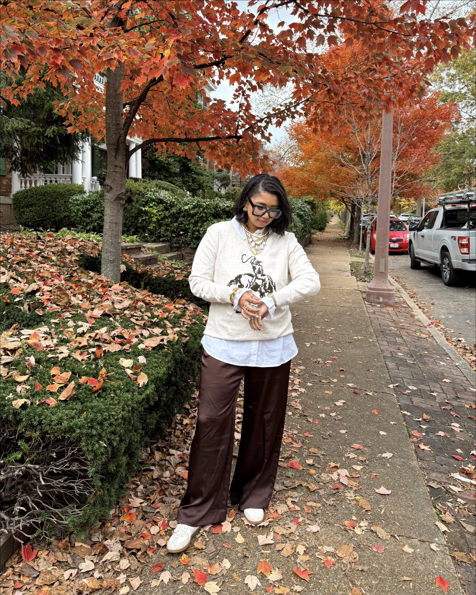 kinda obsessed with this outfit i can’t lie (Sweater is from a random TikTok ad but apparently the original is sold out from Abercrombie) 

#LTKFindsUnder50 #LTKSeasonal #LTKHoliday