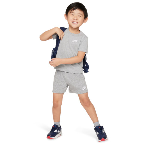 Boys Nike Nike Club LBR Knit Shorts Set - Boys' Toddler Dark Grey Heather Size 4T | Kids Foot Locker (US)