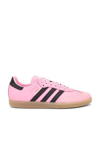 adidas Originals Messi Miami Samba in Easy Pink & Black from Revolve.com | Revolve Clothing (Global)