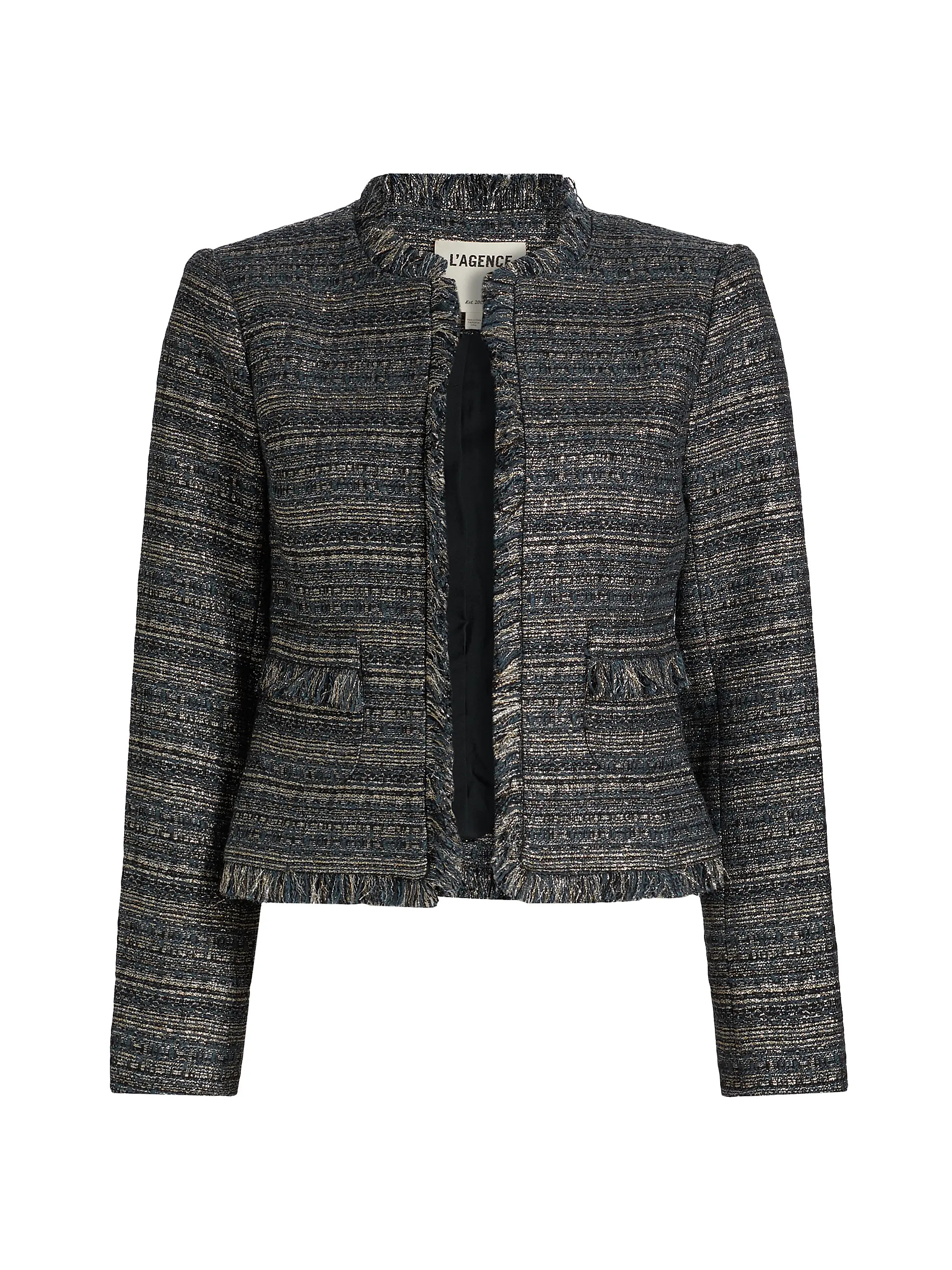 Angelina Metallic Tweed Jacket | Saks Fifth Avenue
