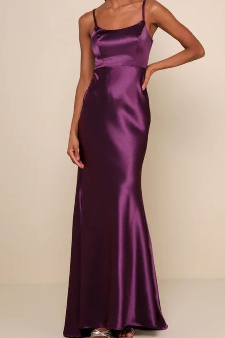 Dark purple wedding guest dress gown 

#LTKwedding #LTKstyletip #LTKparties