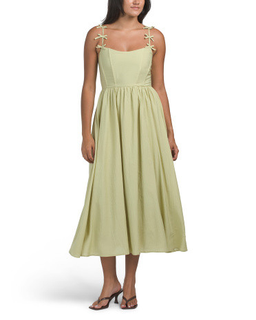 Bow Strap Midi Dress | TJ Maxx