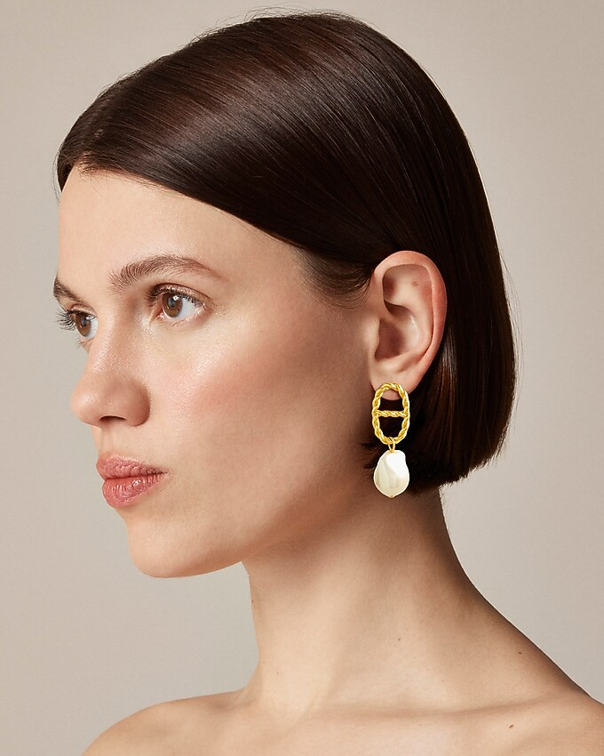 Rope Mother-of-Pearl earrings | J. Crew US