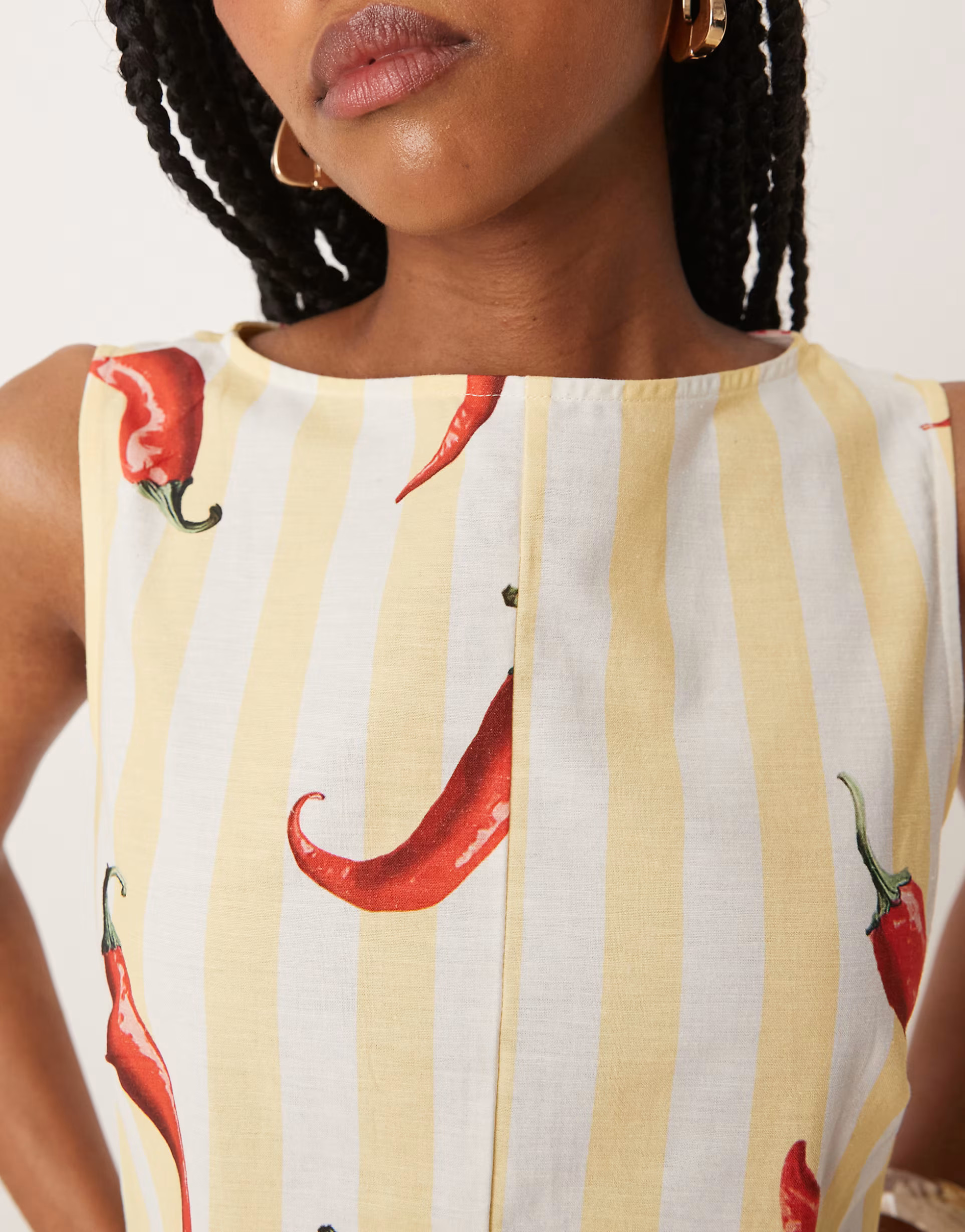 ASOS DESIGN slash neck mini shift dress in red chilli print | ASOS | ASOS (Global)