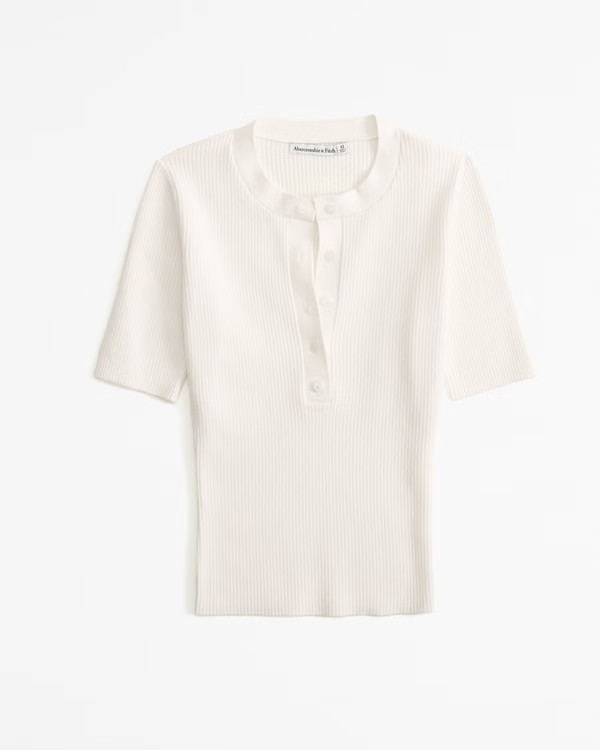 Henley Sweater Tee | Abercrombie & Fitch (US)