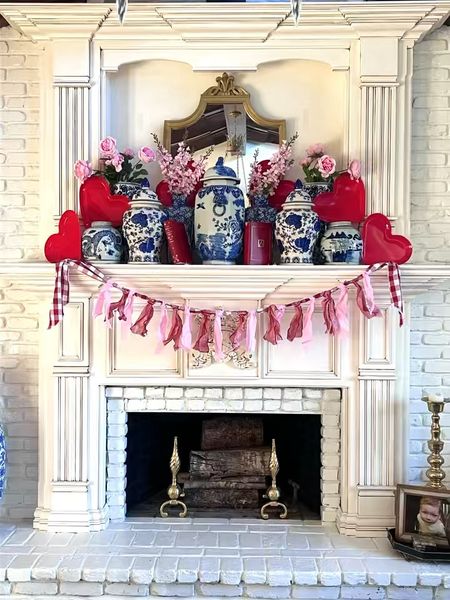 Valentine’s Day mantel decor | red & pink | chinoiserie | home decorating 

#LTKhome #LTKSeasonal #LTKVideo