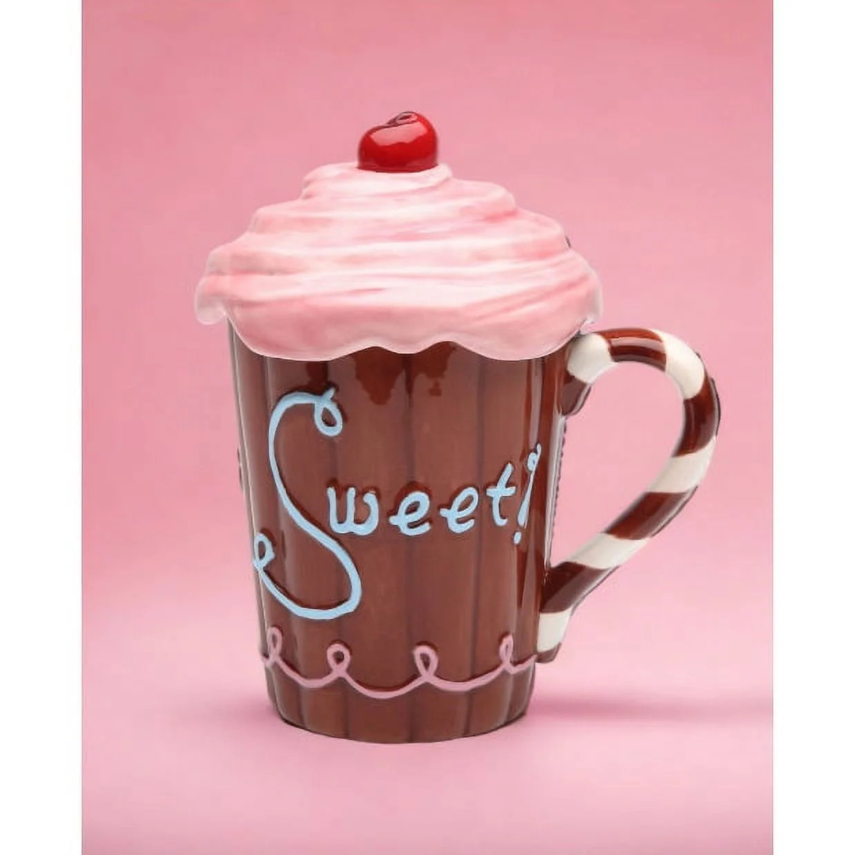 Ceramic Pink Cupcake Mug 10oz Tea Party Friend Coworker | Walmart (US)