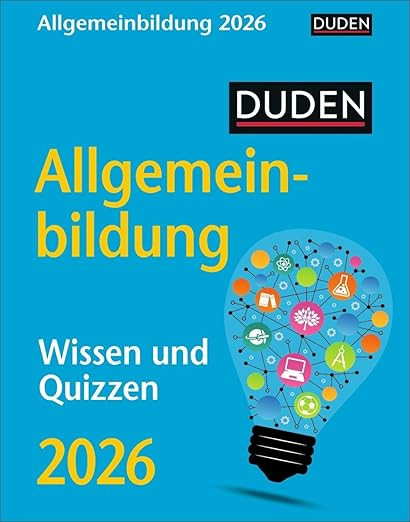Duden Allgemeinbildung Tagesabreißkalender 2026 - Wissen und Quizzen: Tischkalender mit neuem Wi... | Amazon (DE)
