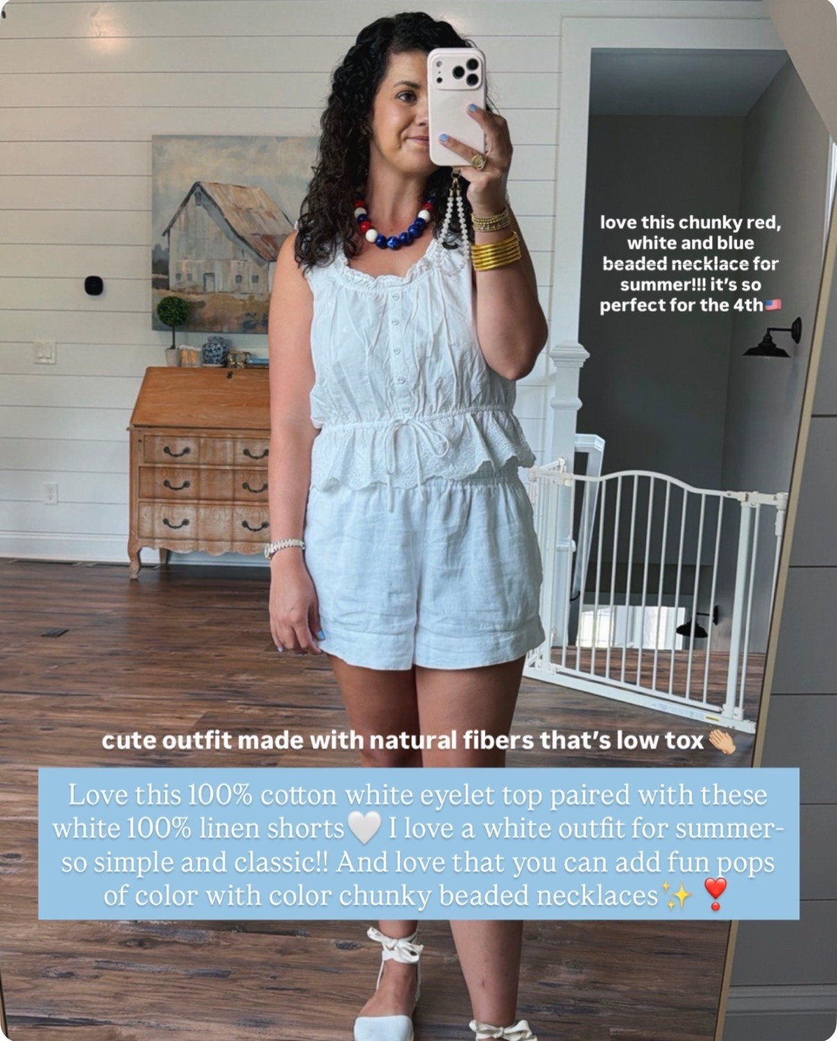 Outfits I’ve been reaching for on repeat this summer☀️🩷

As a mom, I want pieces that are comfortable enough for everyday life but still make me feel put together!! Chasing my toddler, working from home, running errands, playground dates, lunch with friends, church, Bible studies, going out to eat… I need outfits that can do it all 👏🏼 

The best part? Most of these are 100% cotton, which means they’re made from natural fibers that are lightweight, breathable, and perfect for hot summer days🌿 Trying to avoid wearing plastics and synthetic fibers as much as possible, except for occasionally here or there with an athletic outfit. And this is to show you - you can still look cute and be lowtox and prioritize your health, dressed in natural fibers✨ 

These are the pieces I’m genuinely loving and wearing on repeat this summer🩵🌴🌸

Which look is your favorite? Let me know below!!

#everydaystyle #momstyle #matchingset #summerstyle #affordablestyle #momstyle #momfit #momoutfit #everydayoutfit #set #matchingset #femininefashion #outfitinspo #summer #summerstyle #summerfashion #dress #dresses #dresslover #spring #springstyle #springfashion #springdress #ootd #summerdress #style #fashion #brunch #preppy #preppystyle #grandmillenial #grandmillenialstyle #ladies #ladiesfashion #ladiesstyle #classic #classicstyle #chic #timeless #timelessstyle #sale #salealert #majorsale #deal #dealoftheday #lookforless #desingerlookalike #affordable #affordablefashion #affordablestyle #budgetfriendly #budgetstyle #styleonabudget #amazon #amazonstyle #amazonfashion #target #targetstyle #oldnavy #quince #tuckernuck #tuckernucking #momlife #momfit #momoutfit #everydaystyle #affordabledresses #naturalfiber #lowtox #cotton #linen #crunchymom #healthymom #wellness #summeroutfit #fourthofjuly #4thofjuly #patriotic #patrioticstyle #redwhiteblue @Target @Quince @Zappos @Soludos

#LTKmomlife #LTKootd #LTKSeasonal