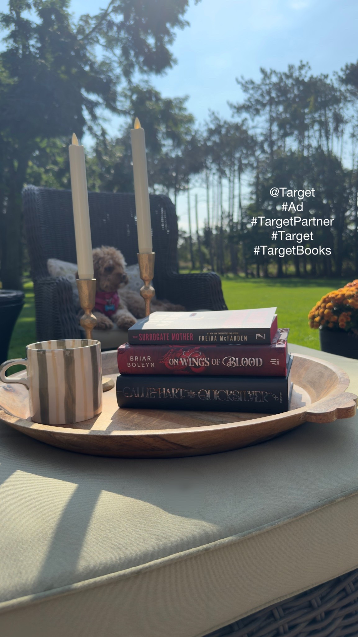 #Ad Nothing says fall quite like cozy mornings, warm drinks, and a stack of books you can’t put down. 🍂☕📚What’s on your TBR list? @target #TargetPartner #Target #TargetBooks 