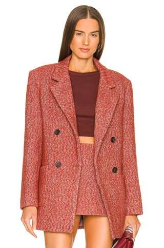 L'Academie Sundar Blazer in Red from Revolve.com | Revolve Clothing (Global)