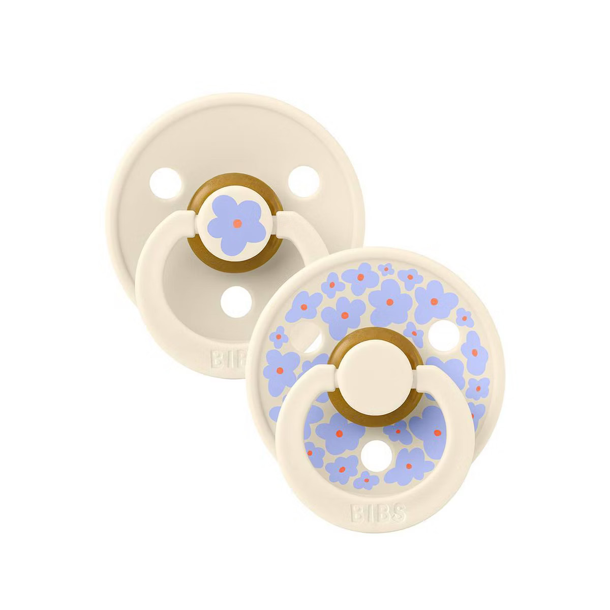 Bibs Studio Collection Colour Jasmine Floral Latex Pacifier 6-18 Months - Jasmine Ivory Mix - 2pk | Target