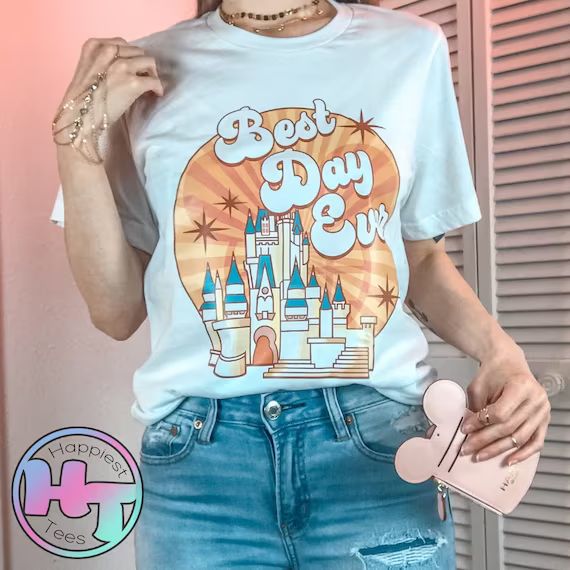 Best Day Ever Tee Shirt || Disney Shirt || WDW Tee || Vacay Shirt || Disney Castle Shirt || Retro... | Etsy (US)