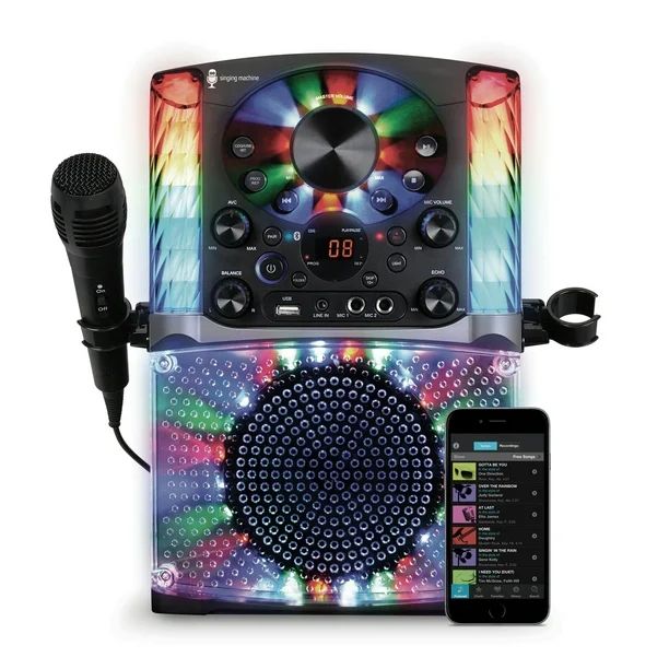 Singing Machine SML625BTBK Bluetooth CD+G Karaoke System - Walmart.com | Walmart (US)