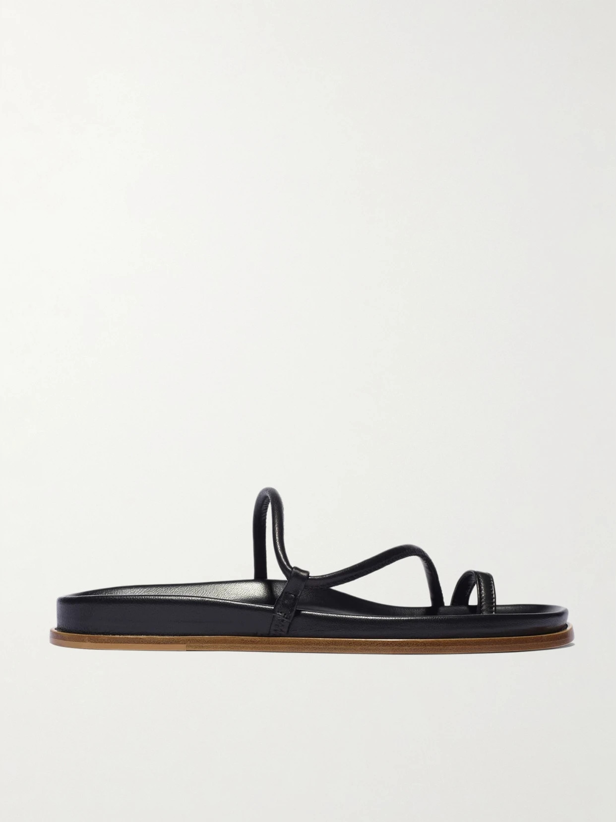 Emme Parsons - Bari Leather Sandals - Black | NET-A-PORTER (US)
