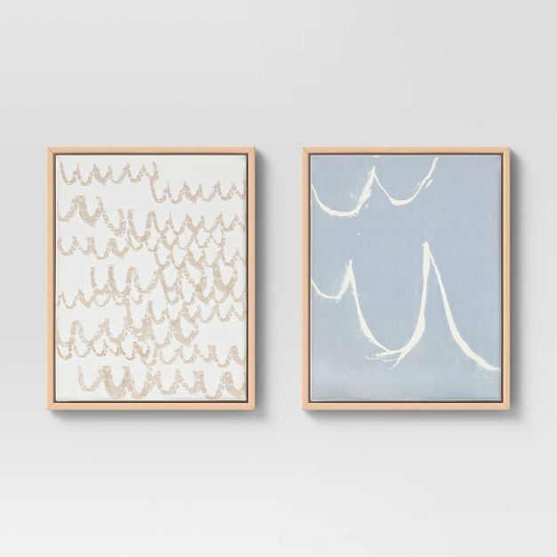 (Set of 2) 16&#34; x 20&#34; Scribble Print Framed Decorative Wall Art - Project 62&#8482; | Target
