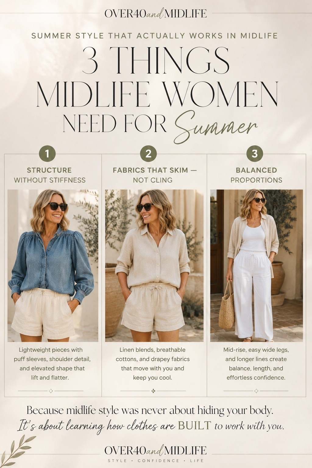 ✨Tap the bell, save and ❤️ for over 40 fashion, midlife style, midsize fashion and luxury looks for less. 

Summer dressing in midlife shouldn’t feel frustrating. 🤍

Most women don’t need a different body…
they need clothes with better Outfit Physics.

✨ structure without stiffness
✨ fabrics that skim instead of cling
✨ balanced proportions that create shape naturally

That’s when getting dressed starts feeling easy again.

The truth is:
midlife style was never about hiding yourself.
It’s about learning how clothes are BUILT to work with you.

These are the pieces I reach for over and over because they feel elevated, comfortable, breathable, and confidence-giving without trying too hard.

If summer clothes have started feeling harder lately…
follow alongside @over40andmidlife for simple midsize midlife Outfit Physics that actually make a difference. 🤍

👑 “Helping you look good, feel good!” – Lindsey Denver

#midlifefashion #over40style #over50style #midsizefashion

#LTKOver40