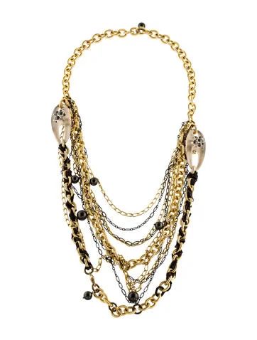 Alexis Bittar Multistrand Lucite, Crystal & Faux Pearl Necklace | The Real Real, Inc.