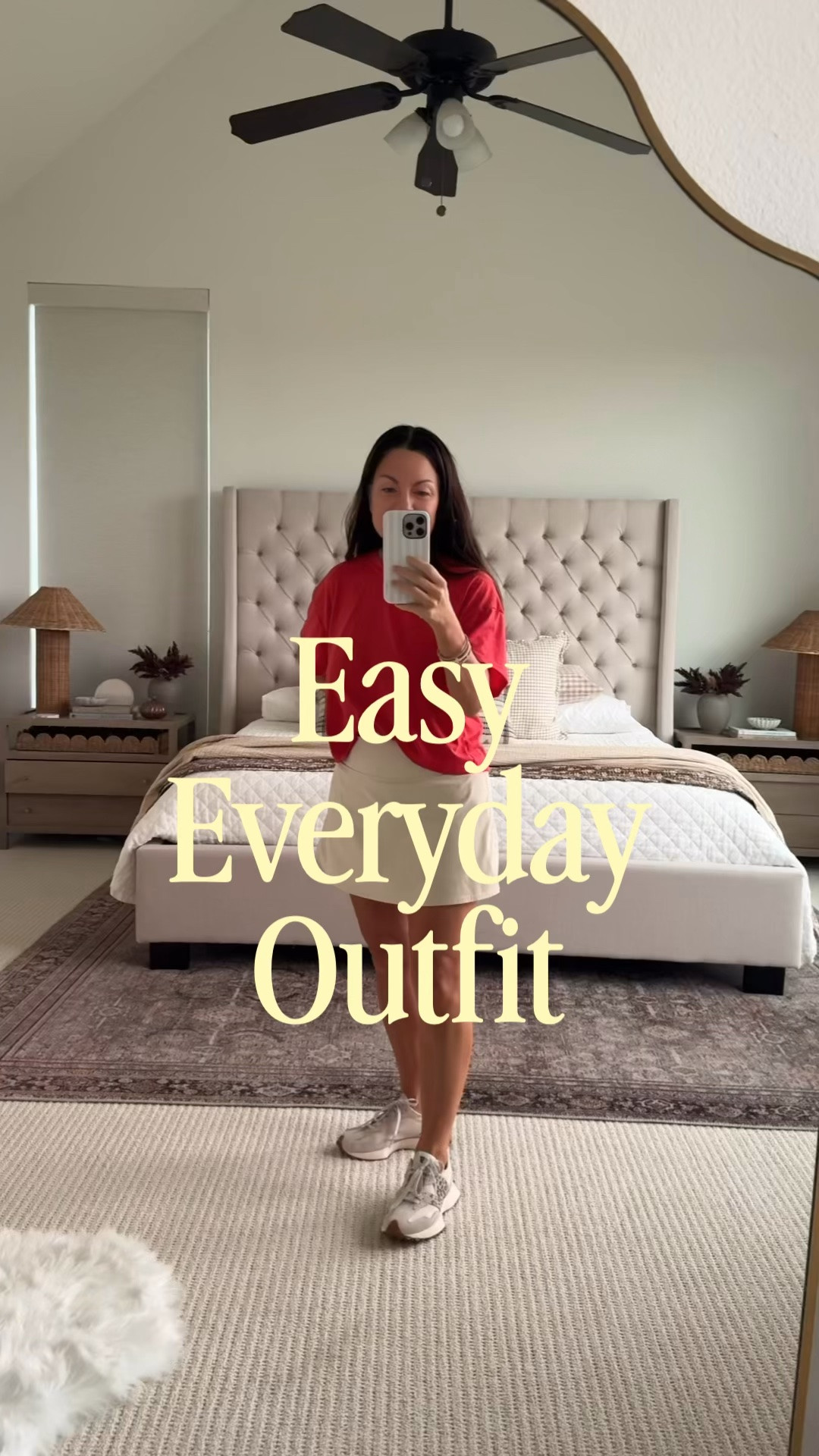 An easy everyday outfit that’s comfy AND put together. ❤️ 

The red + khaki combo got me — such an easy way to make a casual outfit feel a little more styled. Paired the relaxed tee with a cream skort and new balance leopard sneakers for an outfit I can actually wear all day. School drop off outfit, mom uniform outfit, sports mom outfit, easy mom outfit, casual mom outfit, coffee run outfit, errands outfit, everyday mom outfit, fall outfit, skort outfit, sneaker outfit, casual athleisure outfit,

Everything is linked in my LTK!

#casualoutfit #outfitideas #everydaystyle #skortoutfit #sneakerstyle #casualstyle

#LTKmomlife #LTKvlog #LTKPetite