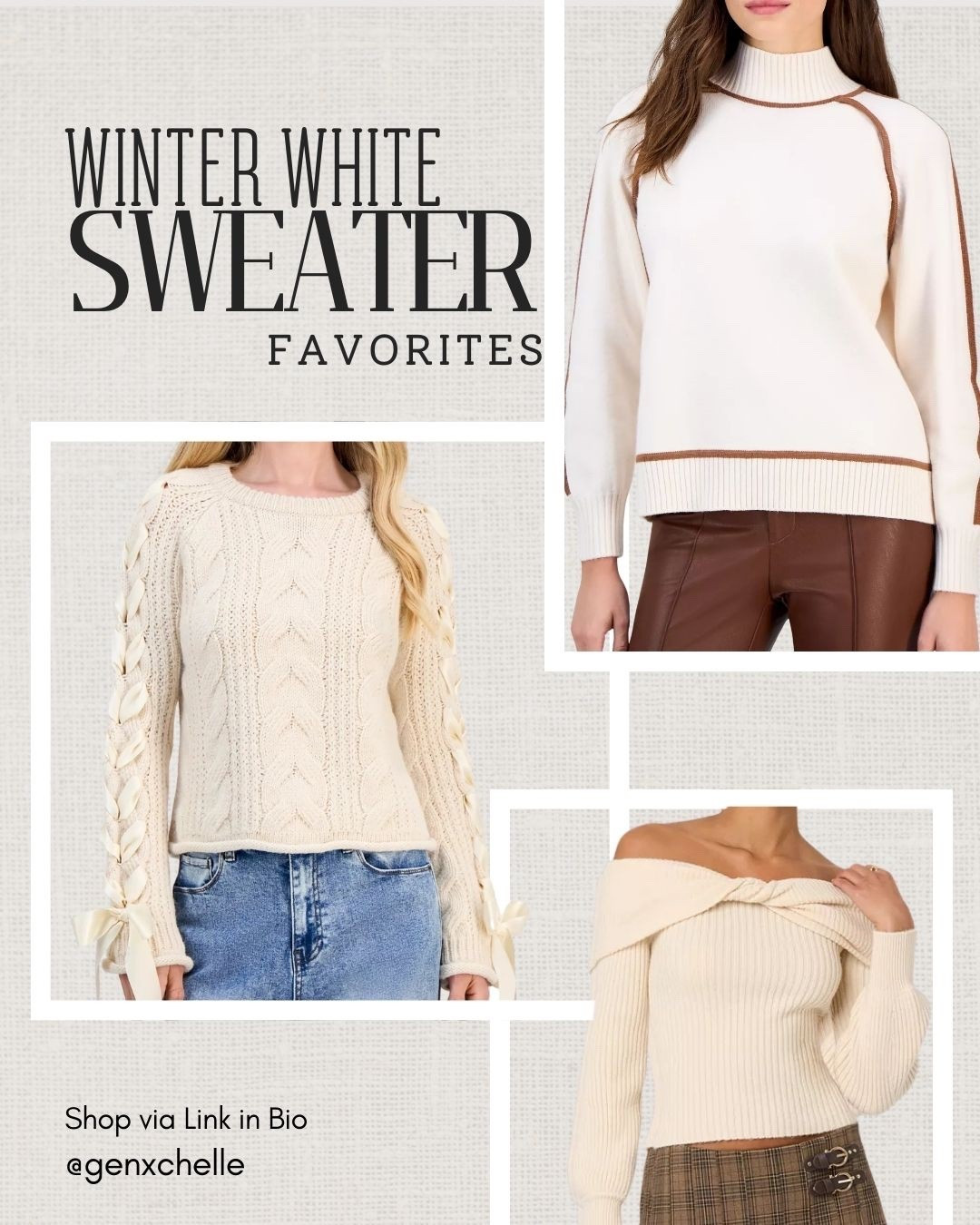 Nothing I love more than a classic winter white sweater #sweaters 

#LTKootd