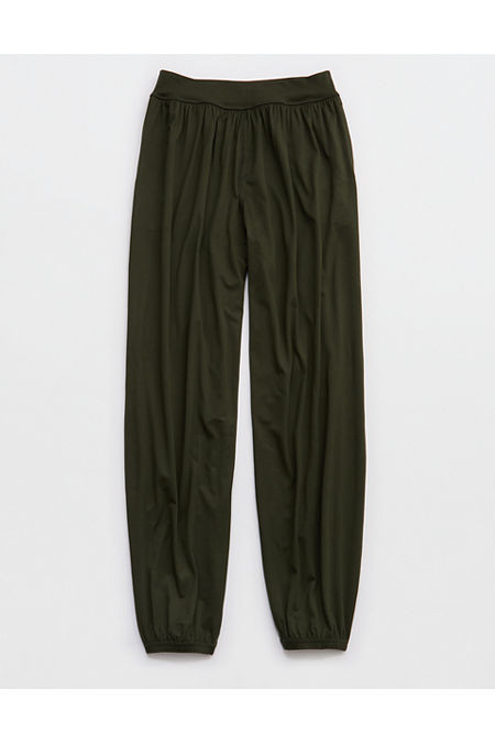 OFFLINE By Aerie The Hugger Go With The Flow Baggy Jogger Women's Olive Petal XXS | Aerie