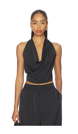 Calianna Halter Top in Black | Revolve Clothing (Global)