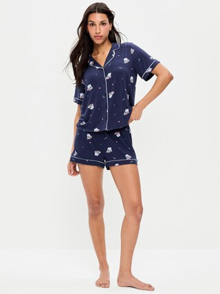 Sunday Sleep Knit Jersey Short Set | Old Navy | Old Navy (US)
