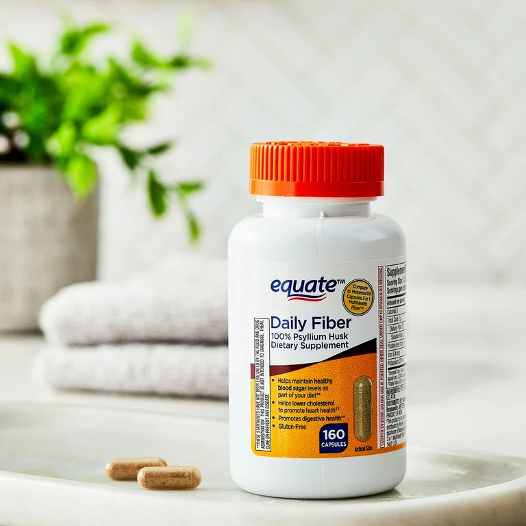 Equate Psyllium Husk Capsules 160 Count, Compare to Metamucil® Capsules 3 in 1 MultiHealth Fiber | Walmart (US)