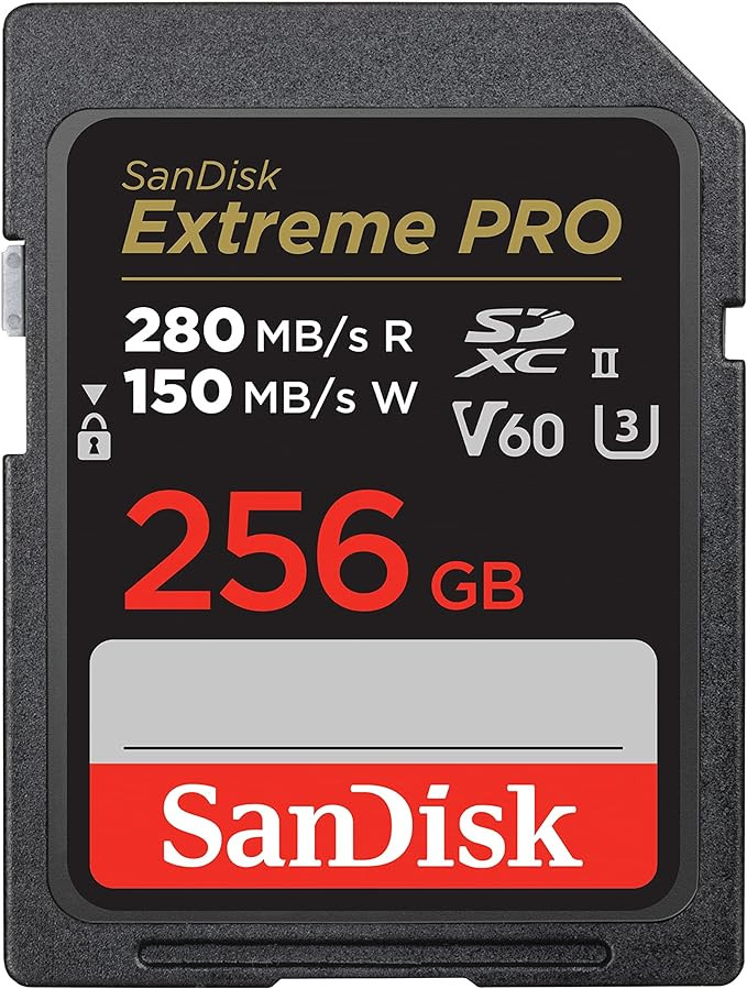 SanDisk 256GB Extreme PRO SDXC UHS-II Memory Card - C10, U3, V60, 6K, 4K UHD, SD Card - SDSDXEP-2... | Amazon (US)