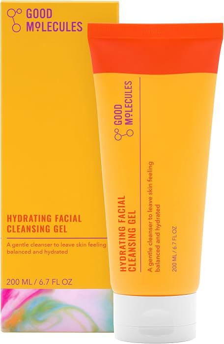 Good Molecules Hydrating Facial Cleansing Gel - Face Wash with Rosewater and Pineapple - Skincare... | Amazon (US)