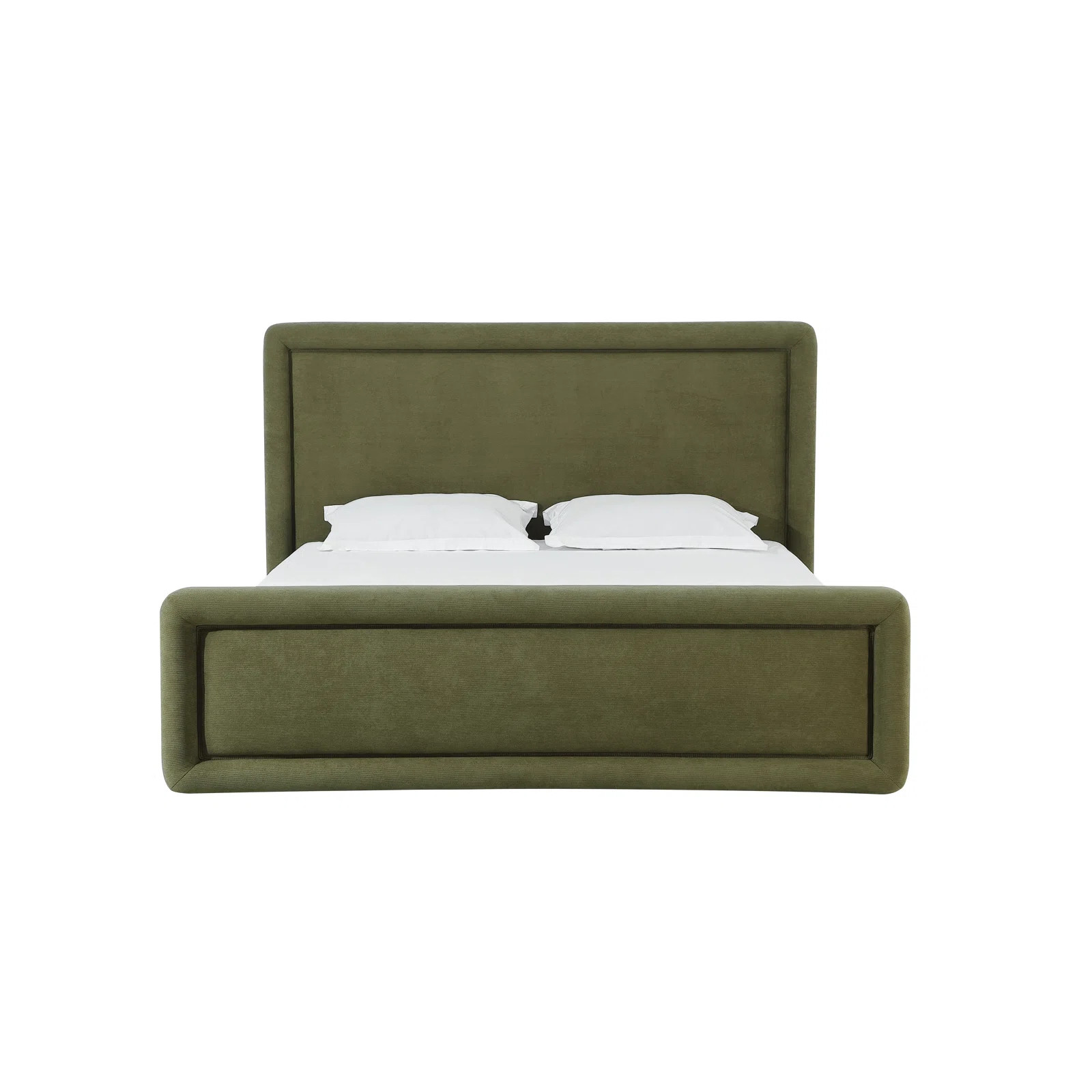 Summit Upholstered Platform Bed In Moss | Joss & Main