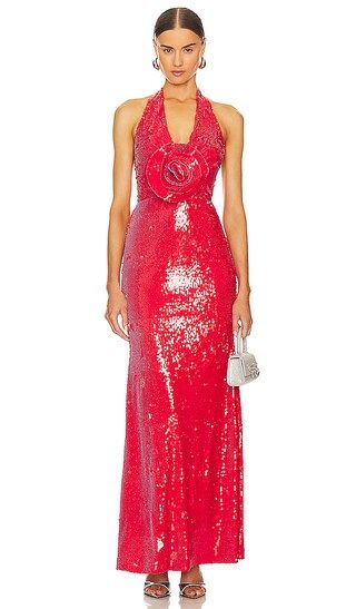Grayson Gown in Ruby | Revolve Clothing (Global)