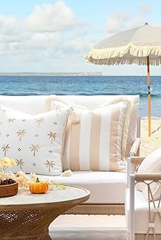 Hofdeco Premium Fall Coastal Patio Indoor Outdoor Pillow Cover Only, 20"x20" Water Repellent for ... | Amazon (US)