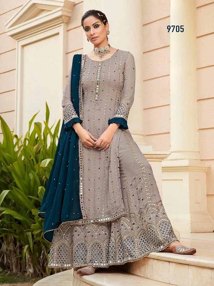 Nitya's Ready to Wear Indian Pakistani Ethnic Wear Party/Wedding Wear Embroidered Salwar Kameez For  | Amazon (US)