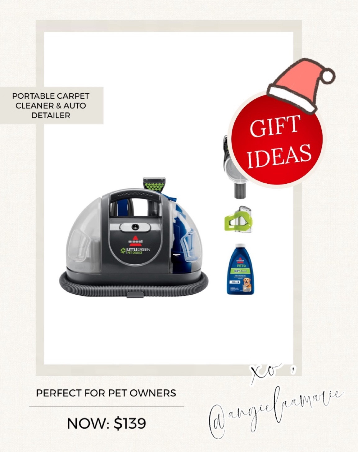 This portable carpet cleaner comes very highly reviewed. Makes a great gift for any pet lovers in your life! 



Amazon fashion. Target style. Walmart finds. Maternity. Plus size. Winter. Fall fashion. White dress. Fall outfit. SheIn. Old Navy. Patio furniture. Master bedroom. Nursery decor. Swimsuits. Jeans. Dresses. Nightstands. Sandals. Bikini. Sunglasses. Bedding. Dressers. Maxi dresses. Shorts. Daily Deals. Wedding guest dresses. Date night. white sneakers, sunglasses, cleaning. bodycon dress midi dress Open toe strappy heels. Short sleeve t-shirt dress Golden Goose dupes low top sneakers. belt bag Lightweight full zip track jacket Lululemon dupe graphic tee band tee Boyfriend jeans distressed jeans mom jeans Tula. Tan-luxe the face. Clear strappy heels. nursery decor. Baby nursery. Baby boy. Baseball cap baseball hat. Graphic tee. Graphic t-shirt. Loungewear. Leopard print sneakers. Joggers. Keurig coffee maker. Slippers. Blue light glasses. Sweatpants. Maternity. athleisure. Athletic wear. Quay sunglasses. Nude scoop neck bodysuit. Distressed denim. amazon finds. combat boots. family photos. walmart finds. target style. family photos outfits. Leather jacket. Home Decor. coffee table. dining room. kitchen decor. living room. bedroom. master bedroom. bathroom decor. nightsand. amazon home. home office. Disney. Gifts for him. Gifts for her. tablescape. Curtains. Apple Watch Bands. Hospital Bag. Slippers. Pantry Organization. Accent Chair. Farmhouse Decor. Sectional Sofa. Entryway Table. Designer inspired. Designer dupes. Patio Inspo. Patio ideas. Pampas grass.  


#LTKfindsunder50 #LTKHoliday #LTKeurope #LTKwedding #LTKhome #LTKbaby #LTKmens #LTKsalealert #LTKfindsunder100 #LTKbrasil #LTKworkwear #LTKswim #LTKstyletip #LTKfamily #LTKGiftGuide #LTKU #LTKbeauty #LTKbump #LTKover40 #LTKitbag #LTKparties #LTKtravel #LTKfitness #LTKSeasonal #LTKshoecrush #LTKkids #LTKmidsize #LTKGiftGuide #LTKVideo 