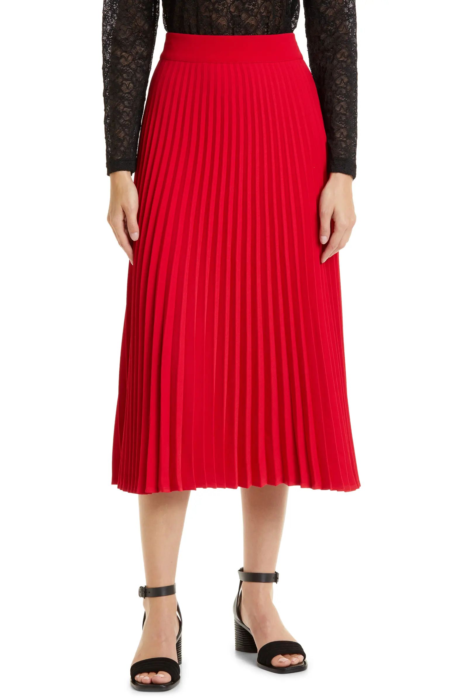Sanna Pleated Midi Skirt | Nordstrom
