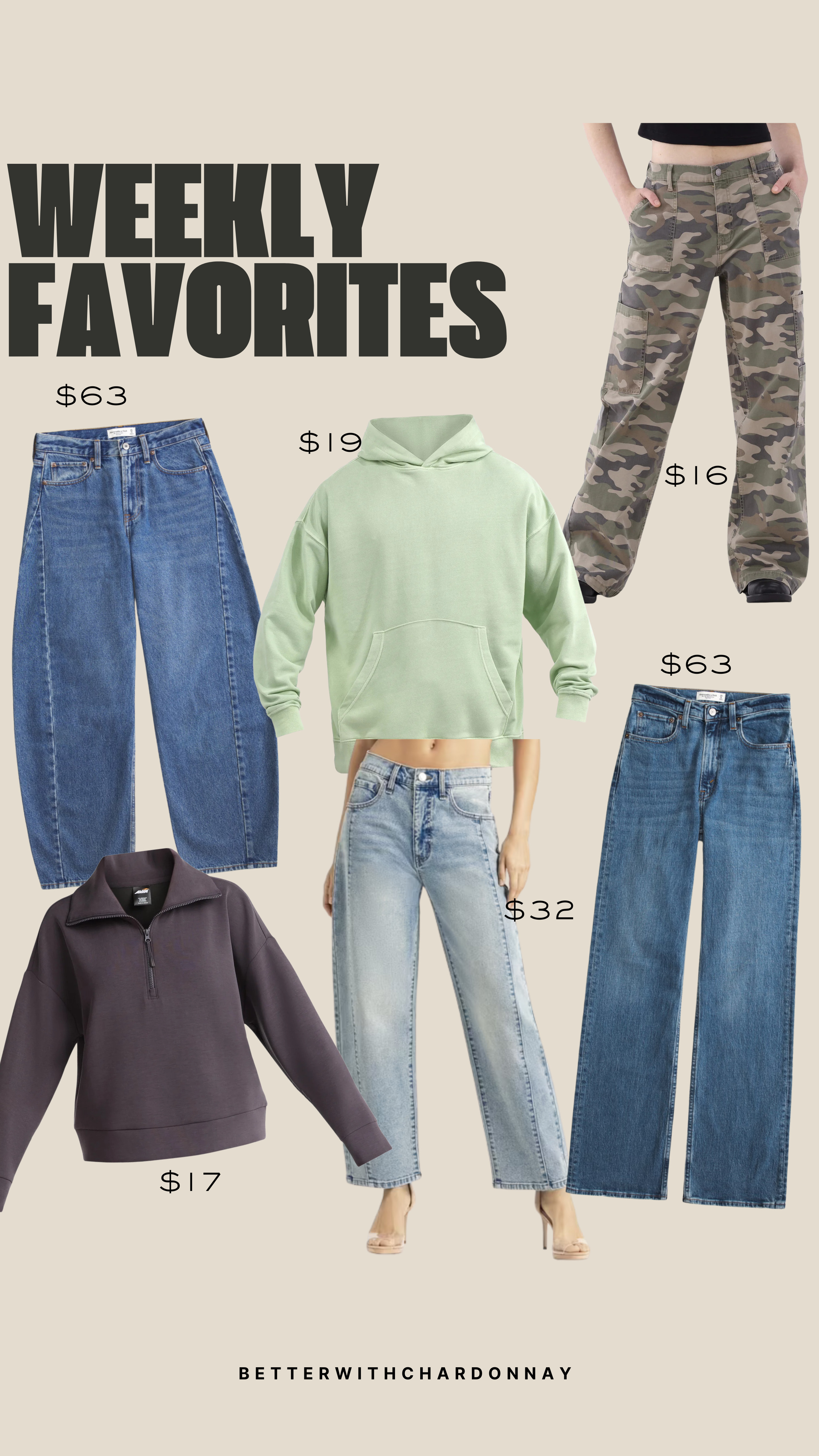 weekly favs!

weekly favorites, walmart fashion, abercrombie denim jeans, camo pants, sweater, summer style, denim 

 #LTKSeasonal #LTKFindsUnder50 #LTKFindsUnder100