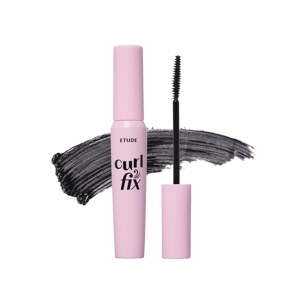 ETUDE Curl Fix Waterproof Mascara, Long-Lasting Curl, Black, 0.27 fl oz | Amazon (US)