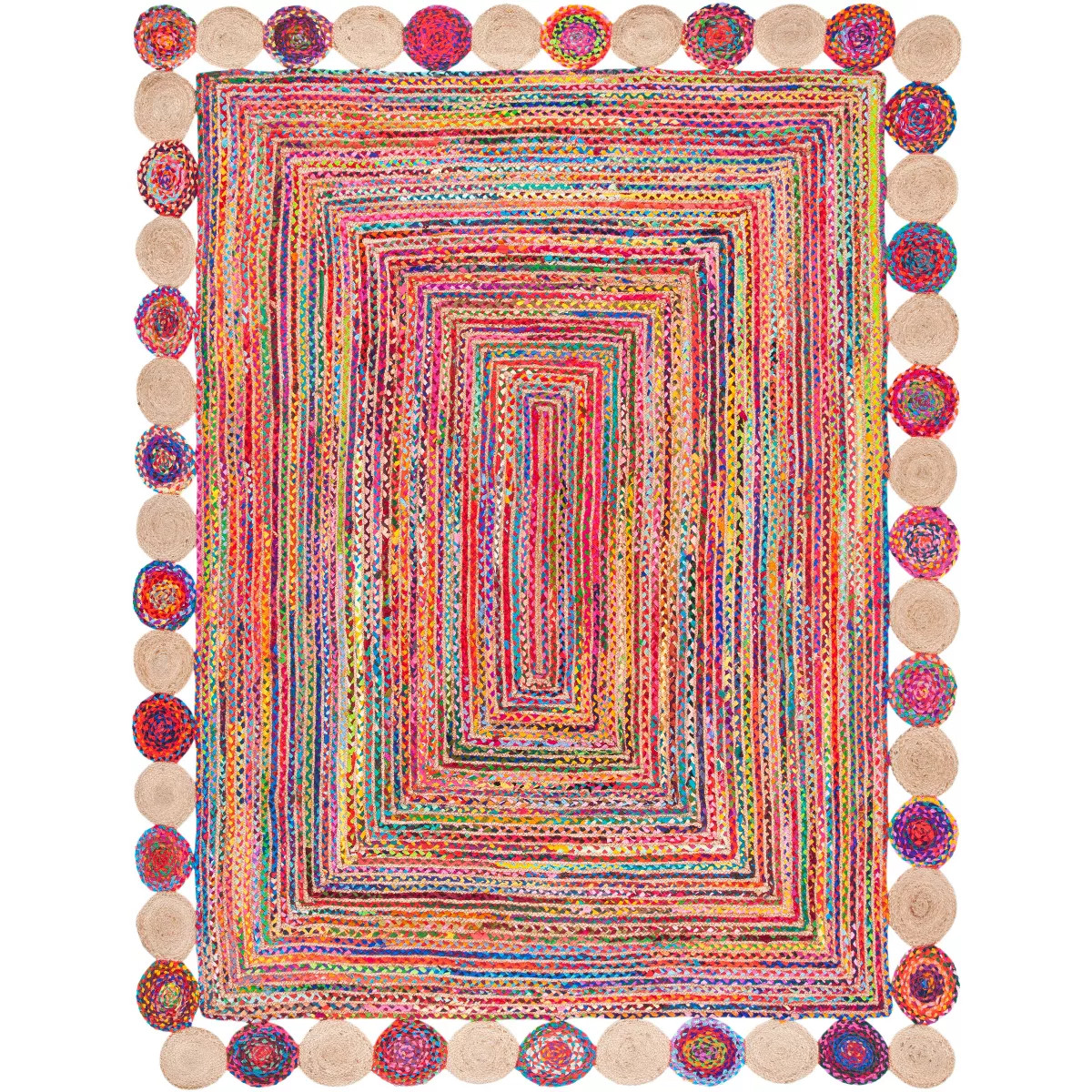 Cape Cod CAP201 Hand Woven Indoor Area Rug - Red/Multi - 9'x12' - Safavieh | Target