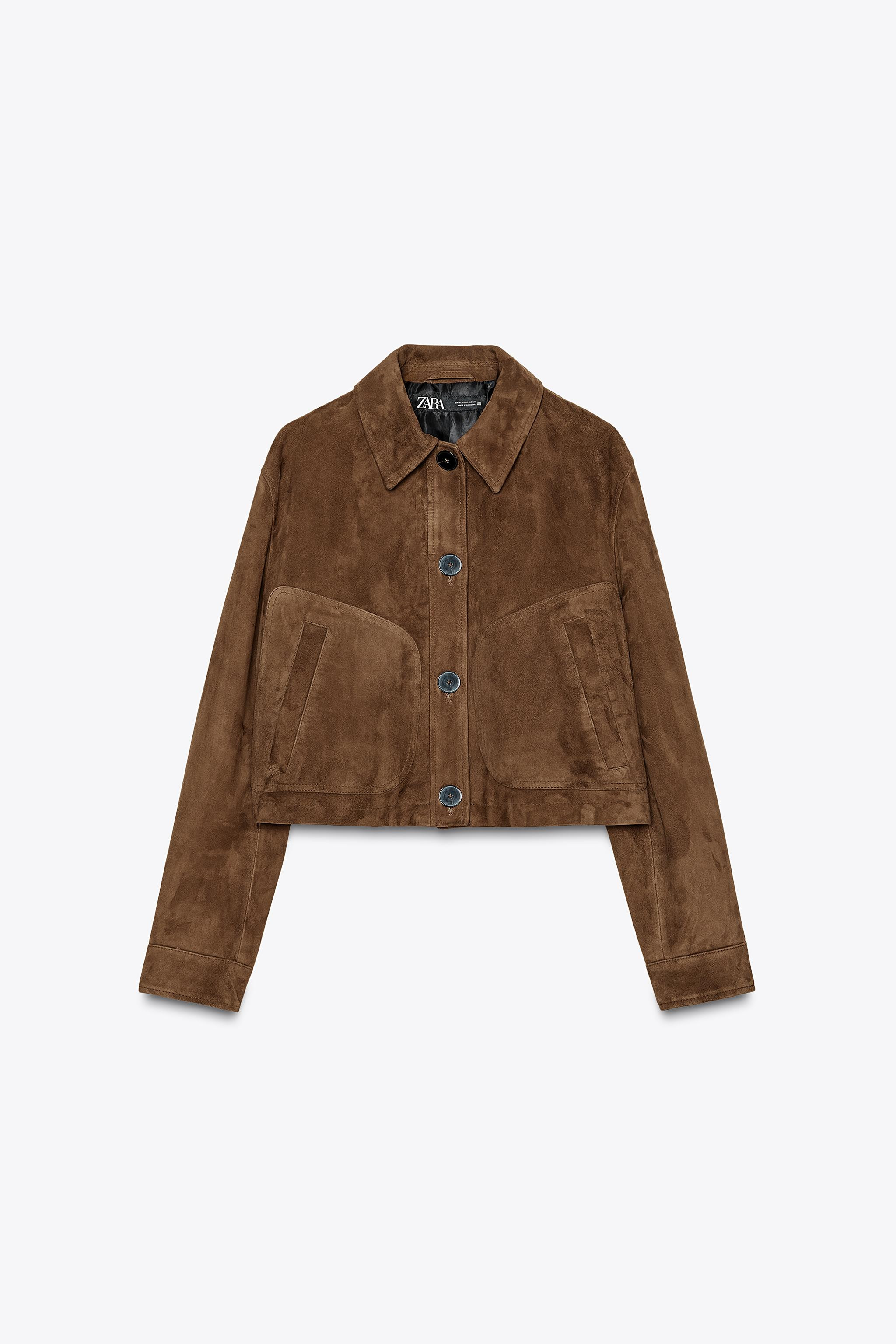 100% SUEDE LEATHER JACKET | Zara UK