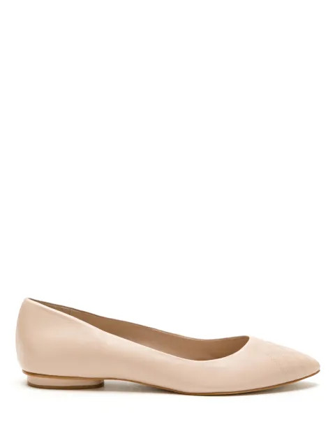 Greasy leather flats | Farfetch (RoW)