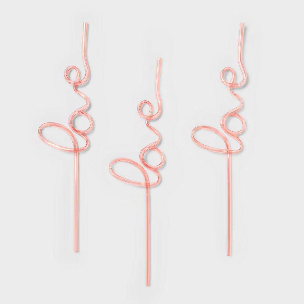 Valentine's Day 3ct Love Script Straws - Spritz™ | Target