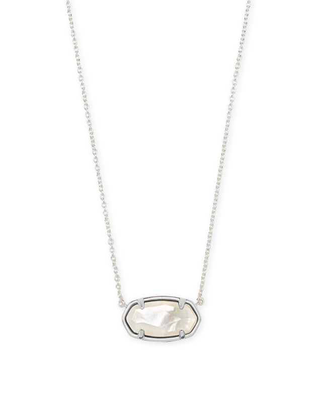 Elisa Sterling Silver Pendant Necklace in Ivory Mother Of Pearl | Kendra Scott | Kendra Scott