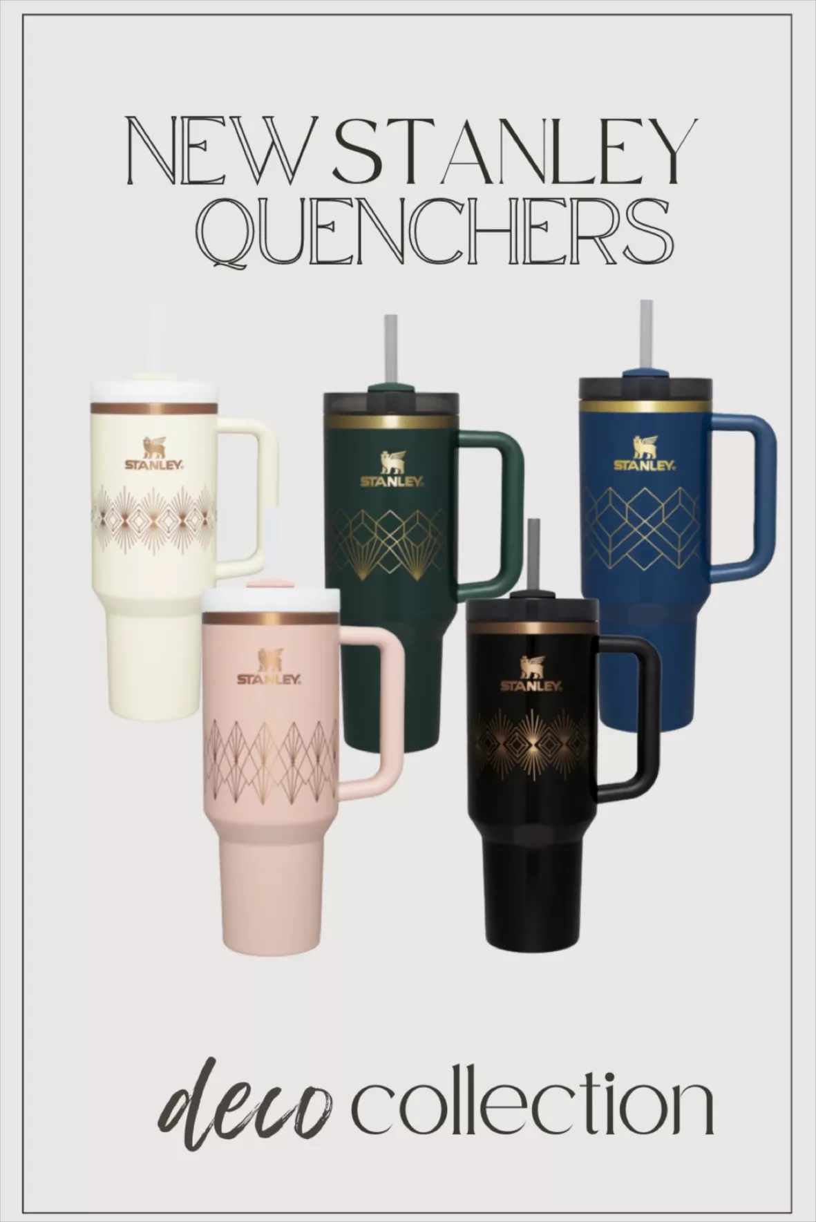 The New Stanley Tumbler Deco Collection Is Dropping This Week and
